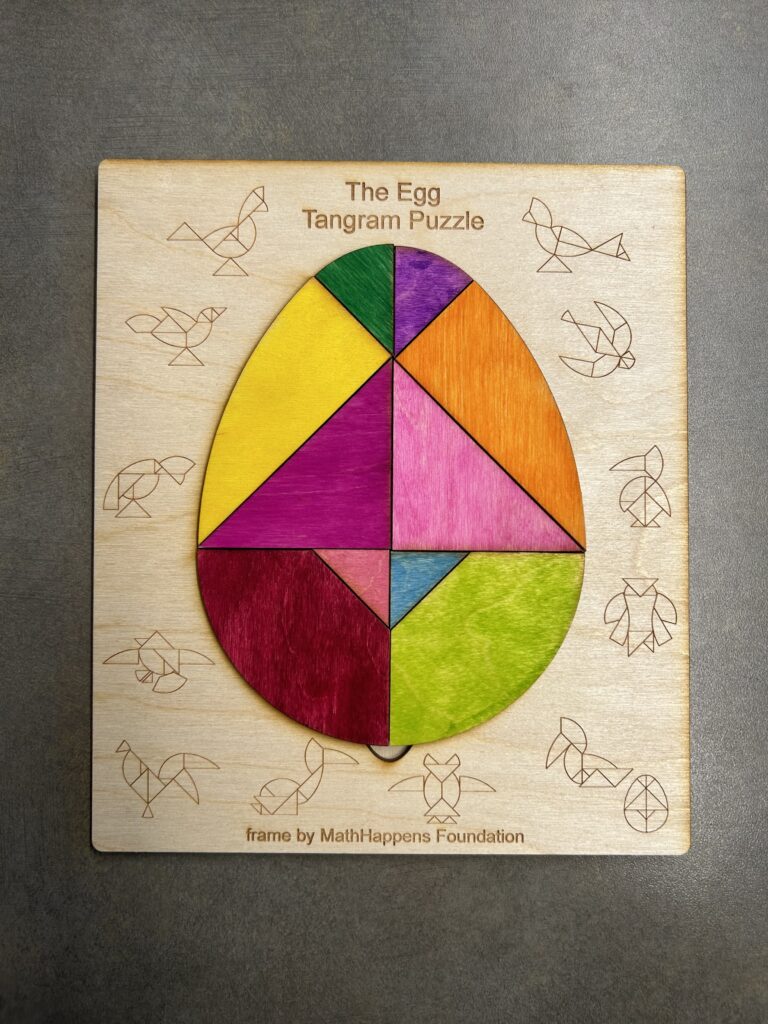A egg tangram puzzle.